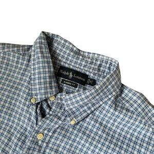Ralph Lauren Classic Fit Blue Plaid Shirt